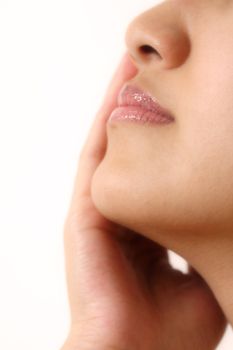 Close up of a beautiful woman face