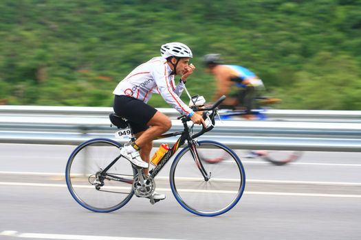 The triathlon IRONMAN competition held in Florianopolis - Santa Catarina - Brazil, on the 31th of may of 2009!