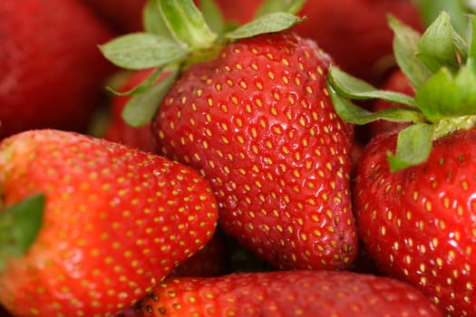 Close up strawberries