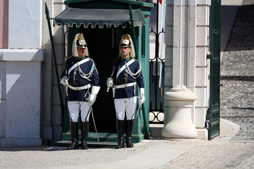  Soldiers changing the guard in Lisbon
