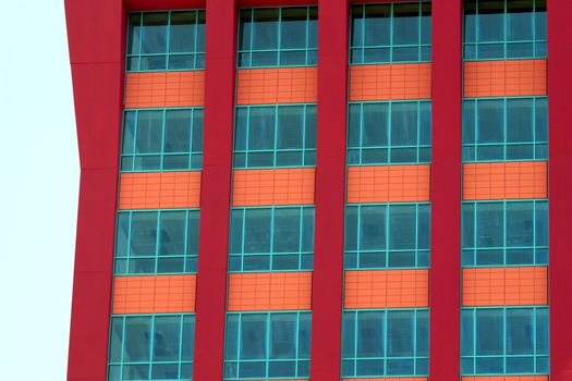 modern  building with many glass windows