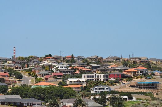 Many australian family houses on the hills