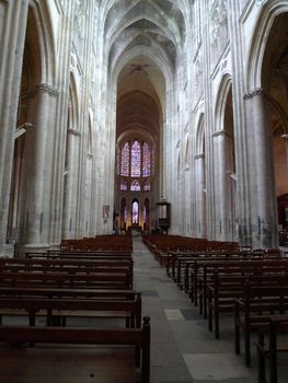View inside a European cathedral