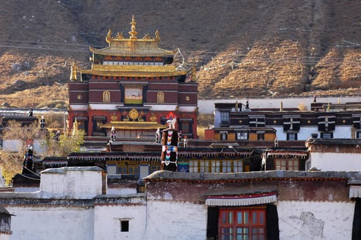 Landmarks of a famous historical Tibetan lamasery