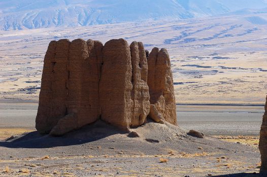 Relics of an ancient castle in Tibet