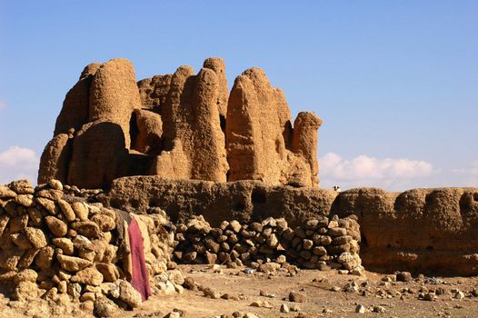 Relics of an ancient castle in Tibet
