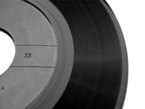 Vinyl record music recording support