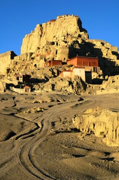 Relics of an ancient castle in west Tibet