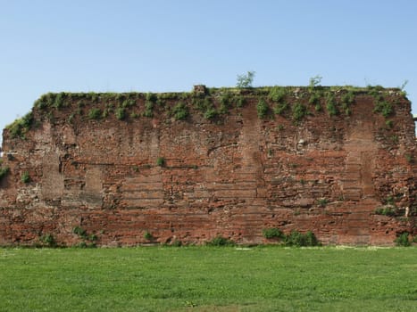 Ancient roman ruins in Turin city centre