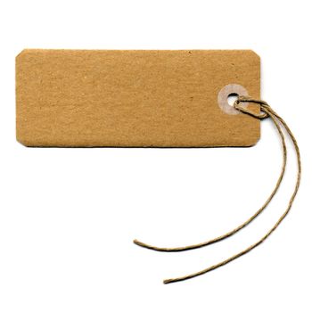 Price tag or address label with string