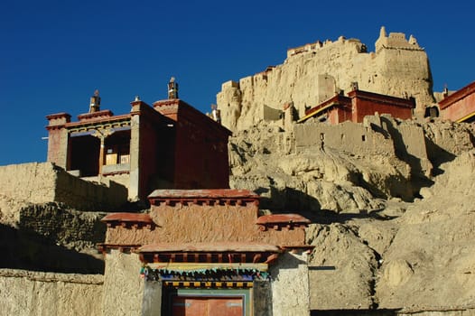Relics of an ancient castle in west Tibet