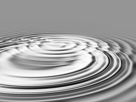 Rippled water waves illustration background - black and white