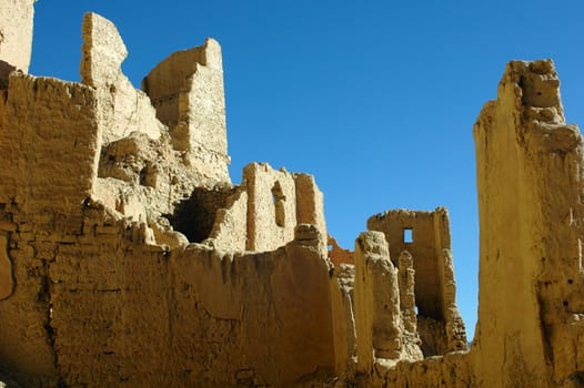 Relics of an ancient castle in west Tibet 