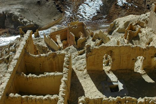 Relics of an ancient castle in west Tibet