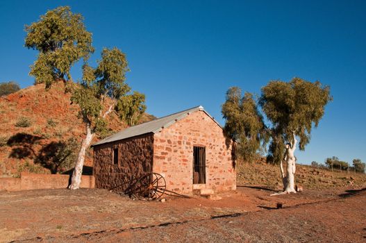 telegraph station in the australian outback, northern territory
