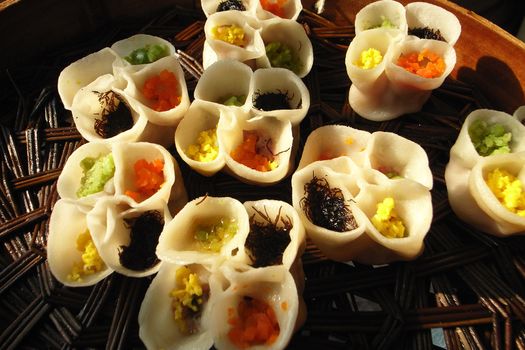 Delicious typical Chinese food dumplings