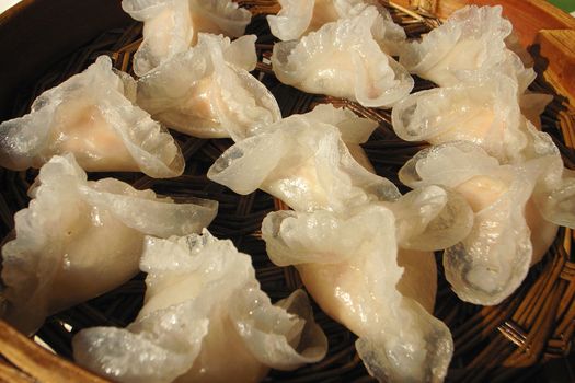 Delicious typical Chinese food dumplings