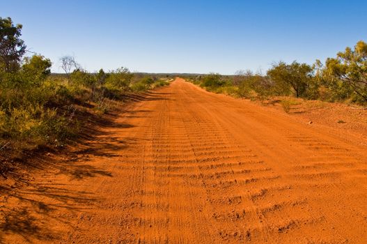 dirt road in the australian outback