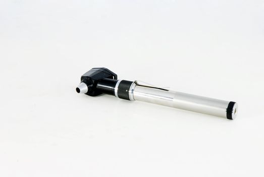 Isolated metal Otoscope on a white background