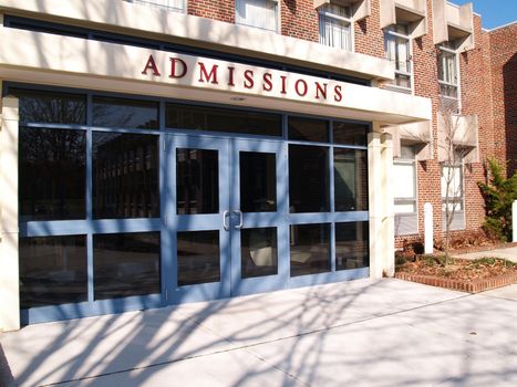 college admissions building