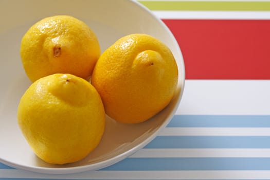 Lemons in a bowl