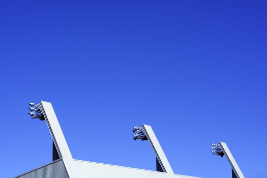 Three stadium lights