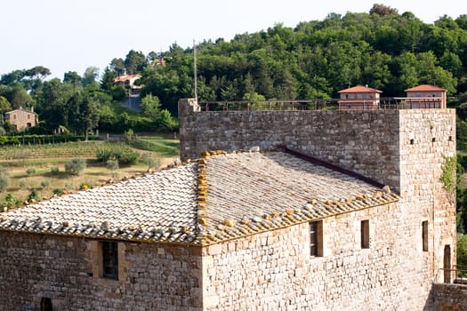 An old building in Tuskanian hills
