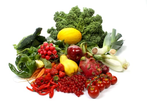 Composition of several fruits and vegetables