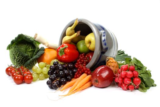 Composition of several fruits and vegetables