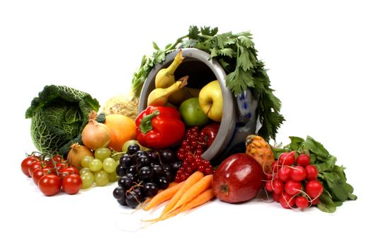 Composition of several fruits and vegetables