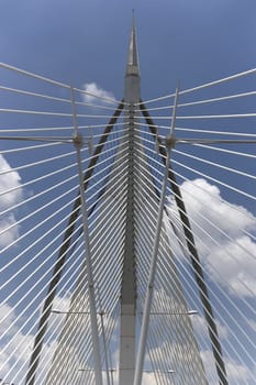 Image of a modern bridge in Malaysia.