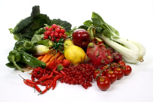 Composition of several fruits and vegetables