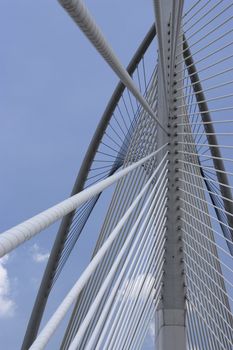 Image of a modern bridge in Malaysia.