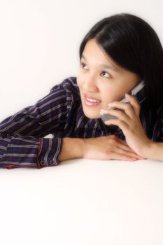 Businesswoman making a phone call