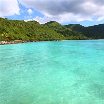 A beautiful sunny day at Brewers Bay on Tortola - BVI.