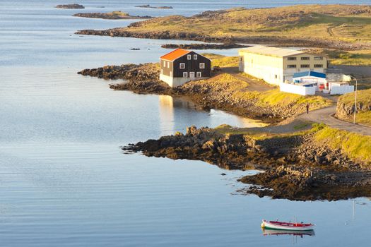 Iceland - beauty landscape, Djupivogur. Fishing town.