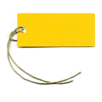 Tag or address label with string