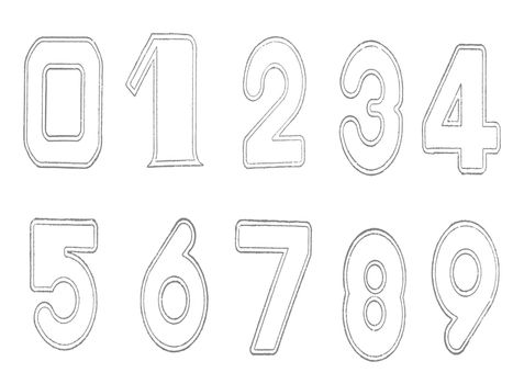 Rubber stamps of decimal number