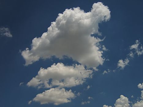 A photograph of clouds in the sky.
