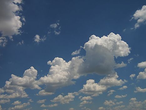 A photograph of clouds in the sky.