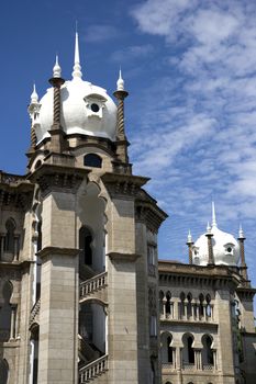 Moorish style Malayan Railway Headquarters building, built in 1917 and now a heritage building in Kualal Lumpur, Malaysia.