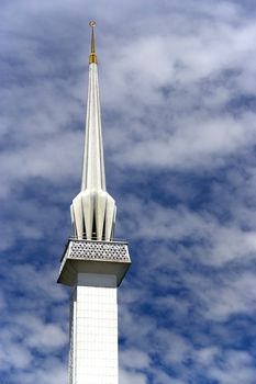 Minaret of the National Mosque, Kuala Lumpur, Malaysia.