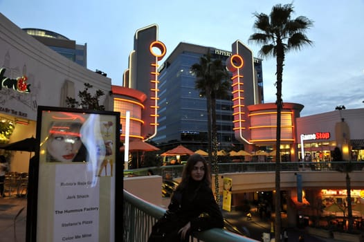 LOS ANGELES, USA, 27 DECEMBER 2010: Evening walk on Los Angeles on December, 27th, 2010.