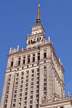 Palace of Culture and Science, tallest building in Warsaw, Poland.