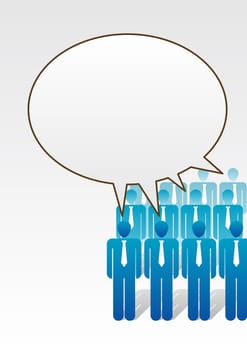 Business Illustration, free message space