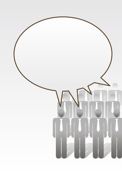 Business Illustration, free message space