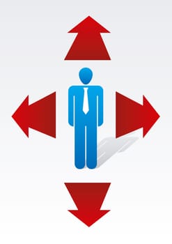 Business Illustration - Symbol Man Deselect