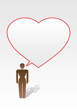 Woman in love - Love Icon Series - Message