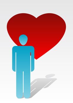 Woman and man in love - Love Icon Series - Message