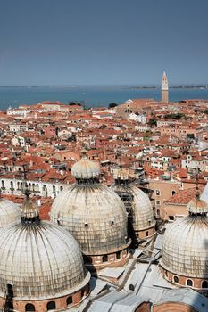 View of Venice from the Campanile of San Marco square